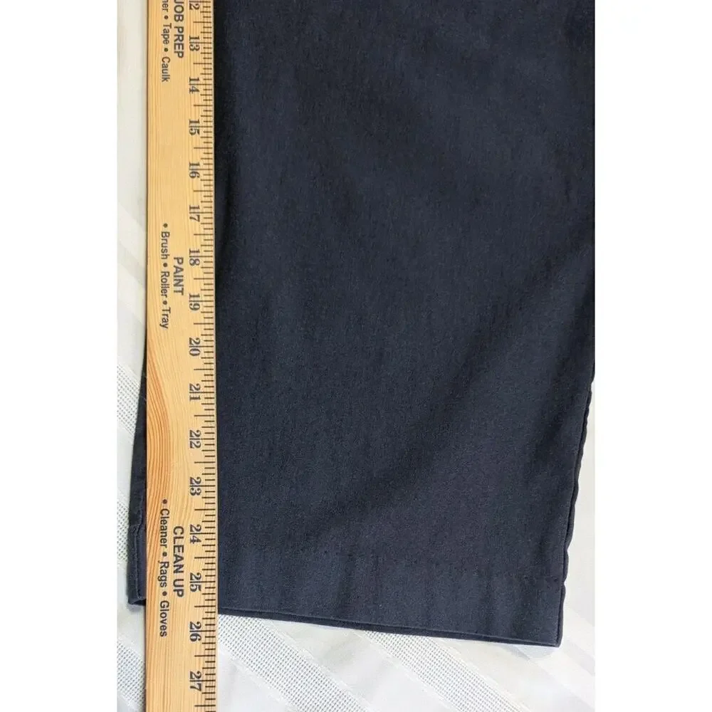 Avenue Womens Plus Size Super Stretch Trousers Ankle Pants Blue US SZ30 PETITE